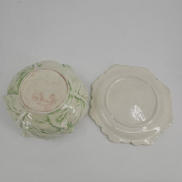 Vintage Holland Mold Cabbage Bowl Soup Tureen Plate Platter Serving Bowl Dish 92 - Picture 7 of 12